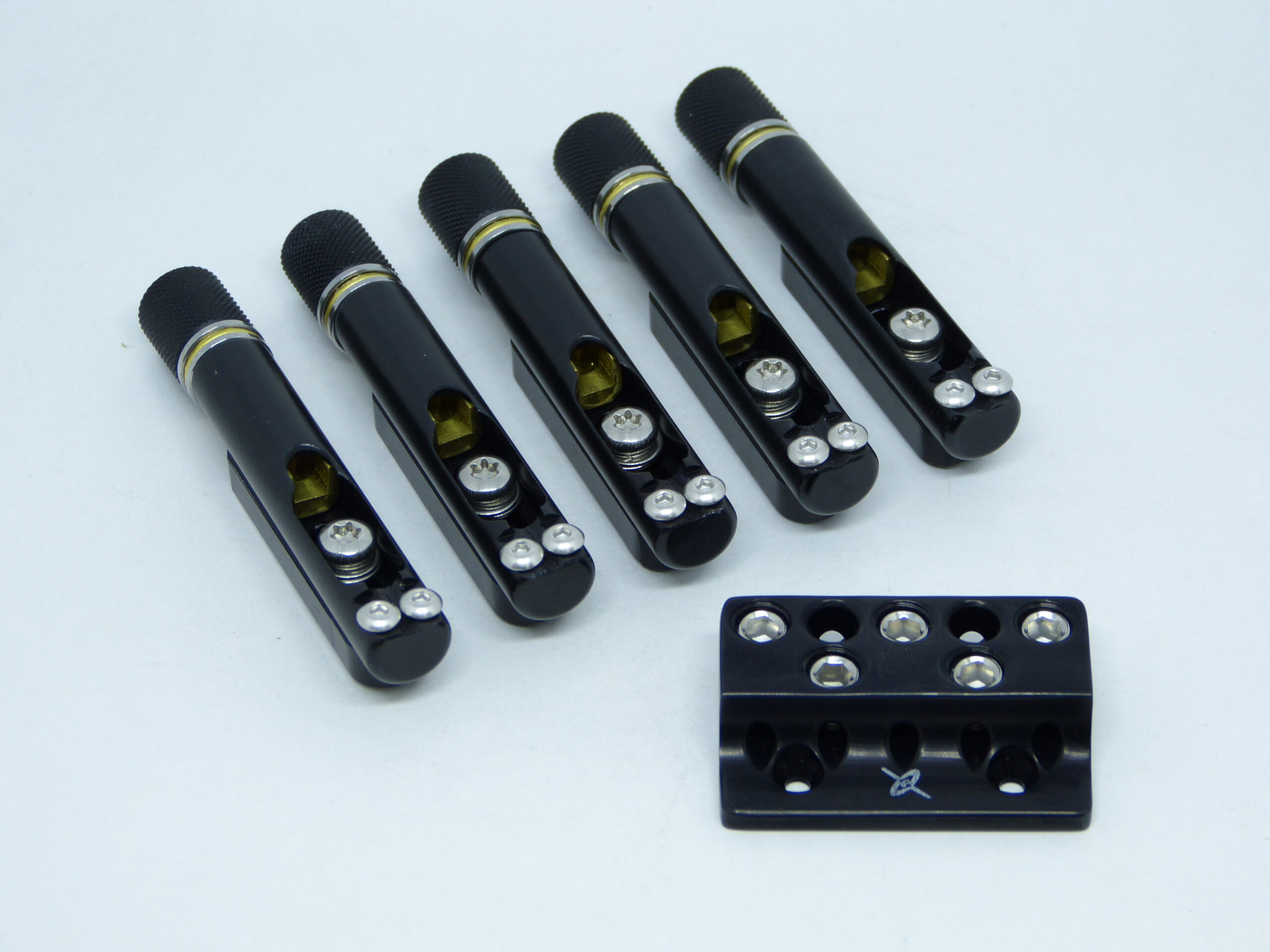 Ponte 5 cordas para baixo headless com base individual e headpiece