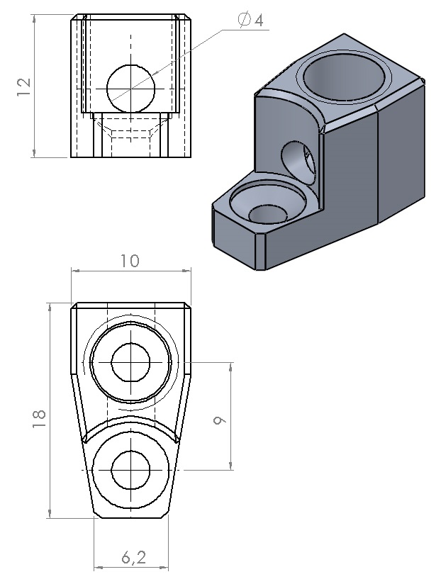 Ponte 7 cordas para baixo headless com base individual e headpiece individual - Imagem 2